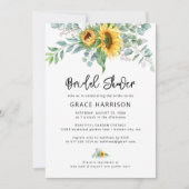 Rustige zonnebloem EucalyptusVrijgezellenfeest Kaart (Voorkant)