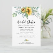 Rustige zonnebloem EucalyptusVrijgezellenfeest Kaart (Staand voorkant)