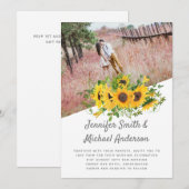 Rustige zonnebloem Gedekte weddenschapsbudget (Voorkant / Achterkant)