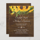 Rustige zonnebloem Gedekte weddenschapsbudget (Voorkant / Achterkant)