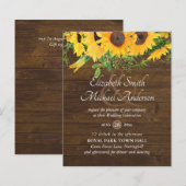 Rustige zonnebloem Gedekte weddenschapsbudget (Voorkant / Achterkant)