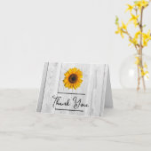 Rustige zonnebloem Hartelijk dank Kaart (Gele Bloem)