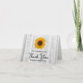 Rustige zonnebloem Hartelijk dank Kaart (Voorkant)