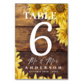 Rustige Zonnebloem Heldere Gele Weddenschap Kaart (Voorkant)