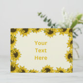 Rustige Zonnebloem, in de Kaart van alle oevers (Staand voorkant)