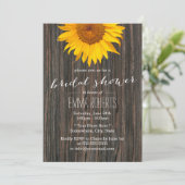 Rustige zonnebloem Land Vrijgezellenfeest hout Kaart (Staand voorkant)