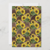 Rustige zonnebloem Landschuur repetitie Kaart (Achterkant)
