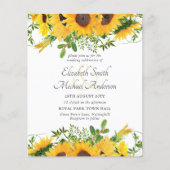 Rustige zonnebloem - met weddenschap begroot (Voorkant)