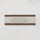 Rustige zonnebloem mini visitekaartje (Achterkant)