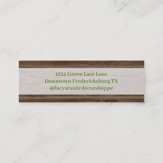 Rustige zonnebloem mini visitekaartje (Achterkant)