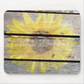 Rustige zonnebloem muismat (Voorkant)