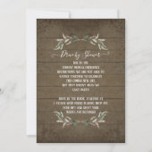 Rustige zonnebloem op Baby shower Waterverf Kaart (Achterkant)