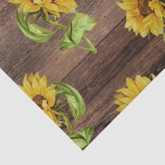 Rustige zonnebloem op ontwatering van hout tissuepapier (Detail)