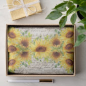 Rustige Zonnebloem Oude Decoupage Tissuepapier (Geschenk)