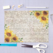 Rustige Zonnebloem Oude Decoupage Tissuepapier (Craft)