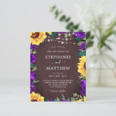 Rustige Zonnebloem Paarse Lights Weddenschap (Staand voorkant)