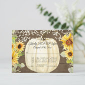 Rustige zonnebloem Pompoen Twinkle Light RSVP (Staand voorkant)