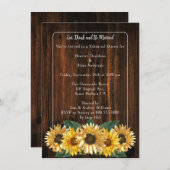 Rustige zonnebloem repetitie kaart (Voorkant / Achterkant)