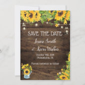 Rustige Zonnebloem Sparen de Kaarten van de Datum (Voorkant)