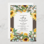 Rustige zonnebloem - stralen kaart (Voorkant / Achterkant)