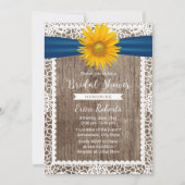 Rustige Zonnebloem Vrijgezellenfeest met lint Kaart (Voorkant)