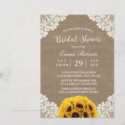 Rustige Zonnebloem Vrijgezellenfeest met witte sch Kaart (Voorkant / Achterkant)