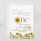 Rustige Zonnebloem waterverf Aannodiging Kaart (Voorkant)