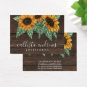 Rustige zonnebloem Waterverf Bracelet display Visitekaartje (Bureau)