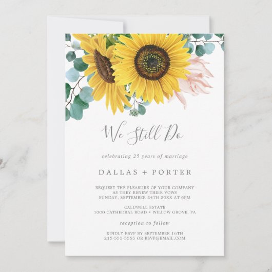 Rustige zonnebloem, we doen nog steeds met bruine  kaart (Voorkant)