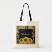 Rustige zonnebloem Wedding voeg Canvas tas toe (Voorkant)