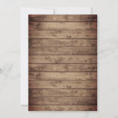 Rustige Zonnebloem Wijn Barrel Country Weddenschap Kaart (Achterkant)