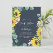 Rustige zonnebloem | Ziekendag marinesom Kaart (Staand voorkant)