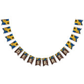 Rustige zonnebloemblauwe Rozen Dessert Table Vlaggetjes (Alle)