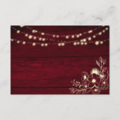 Rustige zonnebloembruiloft — Gegevens Informatiekaartje (Achterkant)