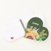 Rustige zonnebloemen Aangepaste Notitieboeken (Binnen)