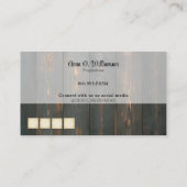 Rustige zonnebloemen Barn Wood Visitekaartje (Achterkant)