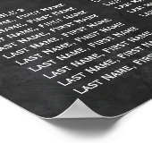 Rustige zonnebloemen, bord voor bruiloft poster (Hoek)