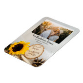 Rustige zonnebloemen Bossen Weddenschap sparen de  Magneet (Linkerzijde)