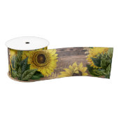 Rustige zonnebloemen Bouquet Farmhouse  Brown Satijnen Lint (Spoel)