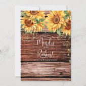 Rustige zonnebloemen Bouquet Waterverf Wedding B Kaart (Voorkant)