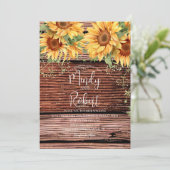 Rustige zonnebloemen Bouquet Waterverf Wedding B Kaart (Staand voorkant)