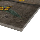 Rustige zonnebloemen Butterflies Barn Board Snijplank (Hoek)