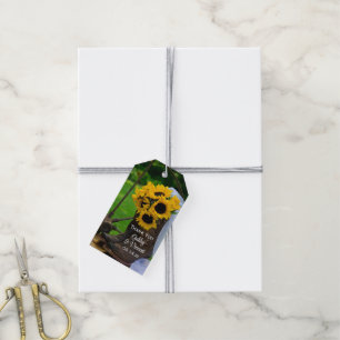 Rustige zonnebloemen Cowboy Boots Wedding Favor La Cadeaulabel