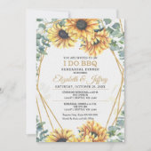 Rustige zonnebloemen die ik doe met BBQ-repetitie Kaart (Voorkant)