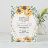 Rustige zonnebloemen die ik doe met BBQ-repetitie Kaart (Staand voorkant)