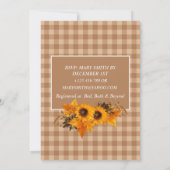 Rustige zonnebloemen die ik doe met een koestensch kaart (Achterkant)