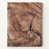 Rustige zonnebloemen en houtextuur Recipe Cookbook Notitieboek (Achterkant)