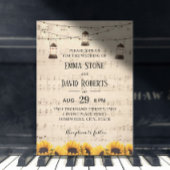 Rustige zonnebloemen en lantaarns kaart