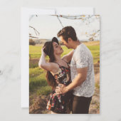 Rustige zonnebloemen en lichtfoto's opslaan Datum Kaart (Achterkant)