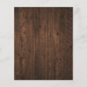 Rustige zonnebloemen en lichtmonogram huwelijksadv (Achterkant)